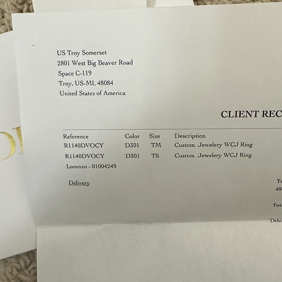 Dior Gold Chain Link Ring - Picture 10 of 11